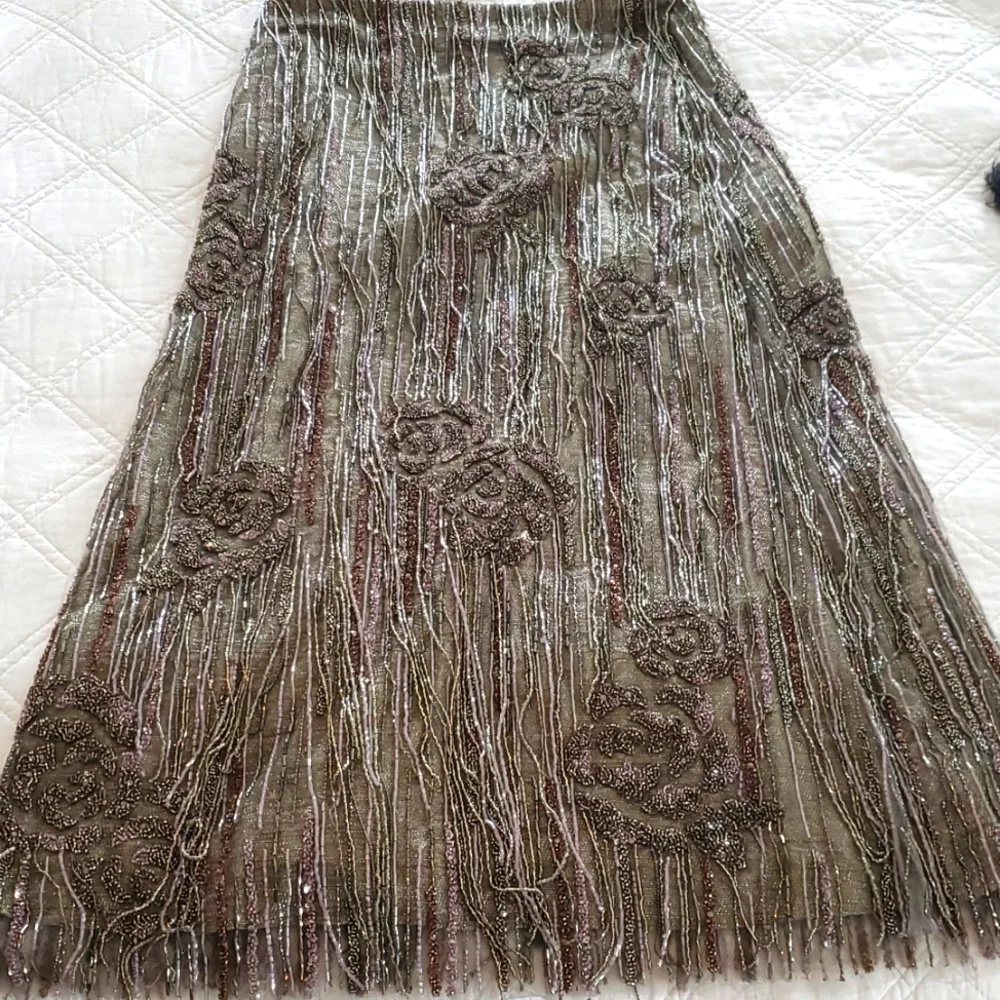 Ralph Lauren 2018 runway purple label, NWT, 50th anniversary beaded maxi skirt - Picture 4 of 16